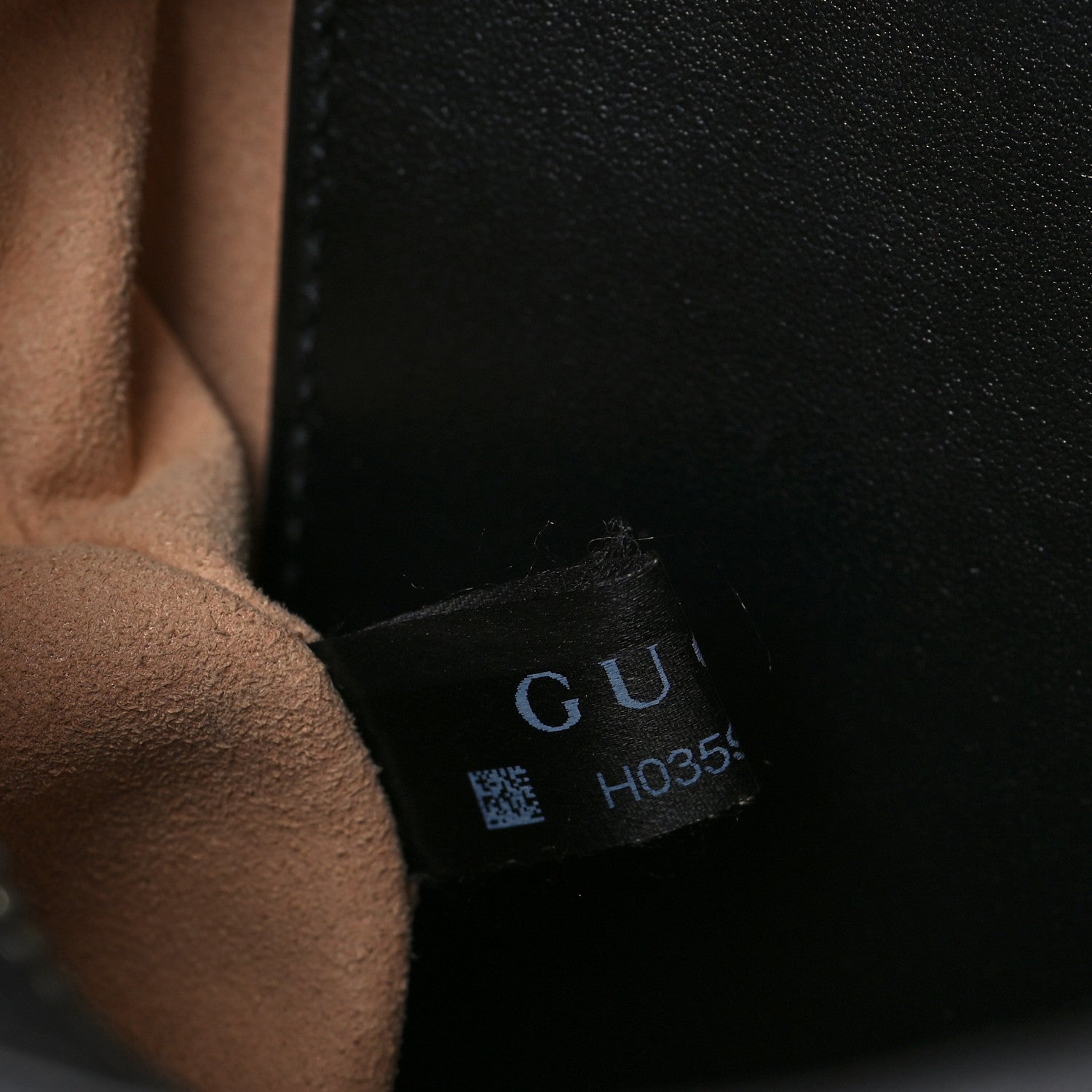 Gucci Calfskin Matelasse Aria Small GG Marmont Chain Shoulder Bag Black 7 of 12