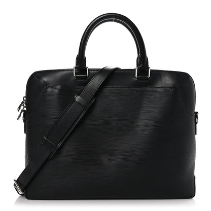 Louis Vuitton Epi Oliver Briefcase Black 1 of 12