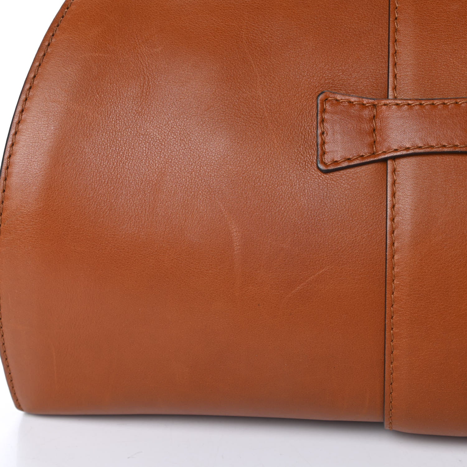 Gucci Calfskin Medium Stirrup Top Handle Bag Brown 14 of 17