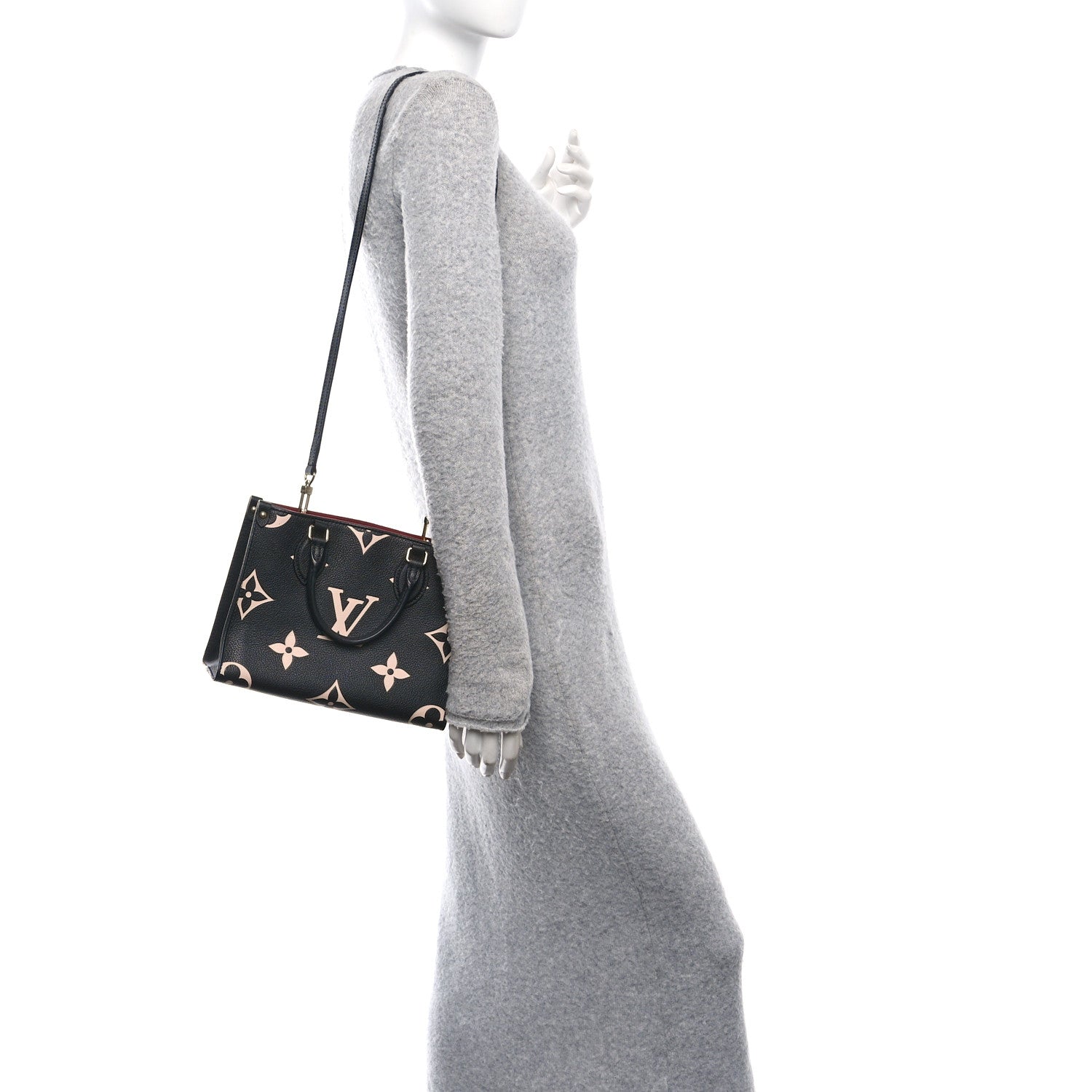 Louis Vuitton Empreinte Monogram Giant Onthego PM Black Beige 2 of 9