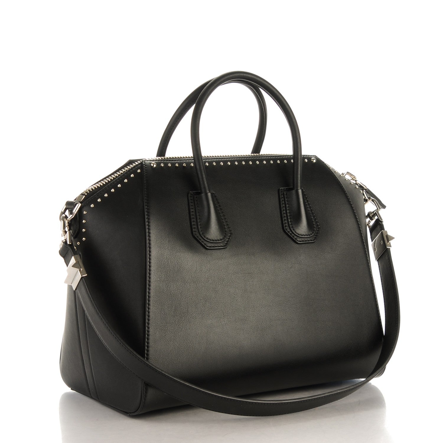 Givenchy Calfskin Medium Studded Antigona Black 3 of 7