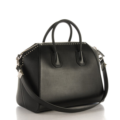 Givenchy Calfskin Medium Studded Antigona Black 3 of 7