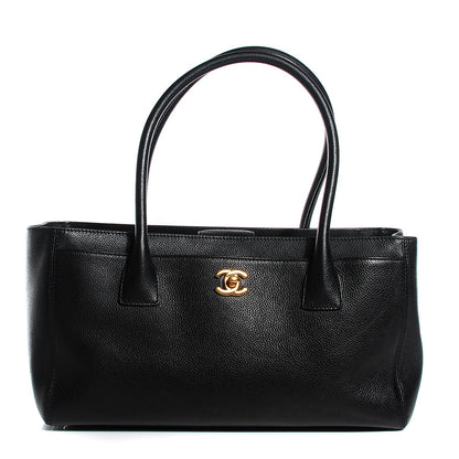 Chanel Calfskin Small Cerf Shopper Tote Black 1 of 8