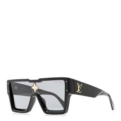 Louis Vuitton Acetate Swarovski Crystal Cyclone Sunglasses Z1547E Black 1 of 8