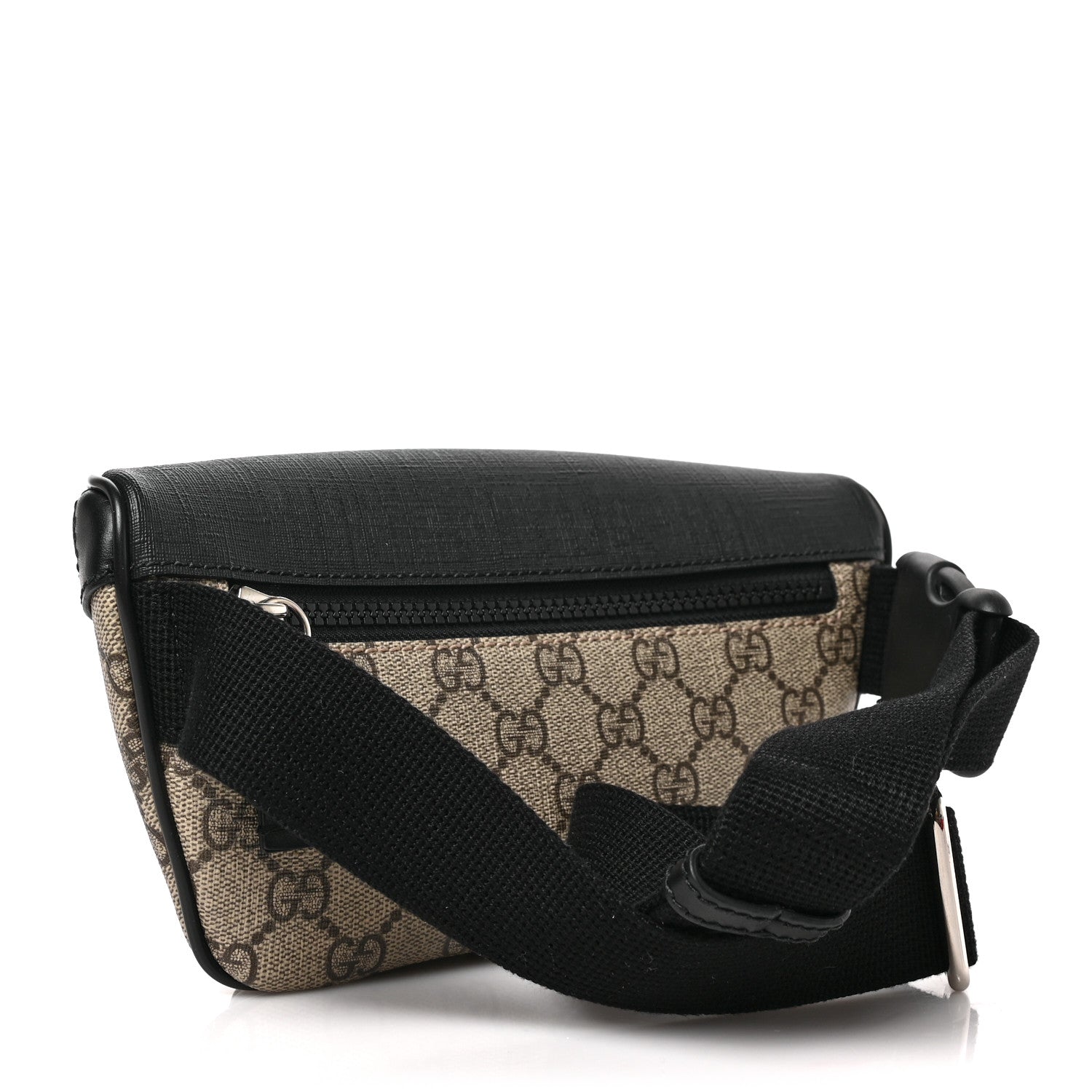 Gucci GG Supreme Monogram Belt Bag Black 2 of 9