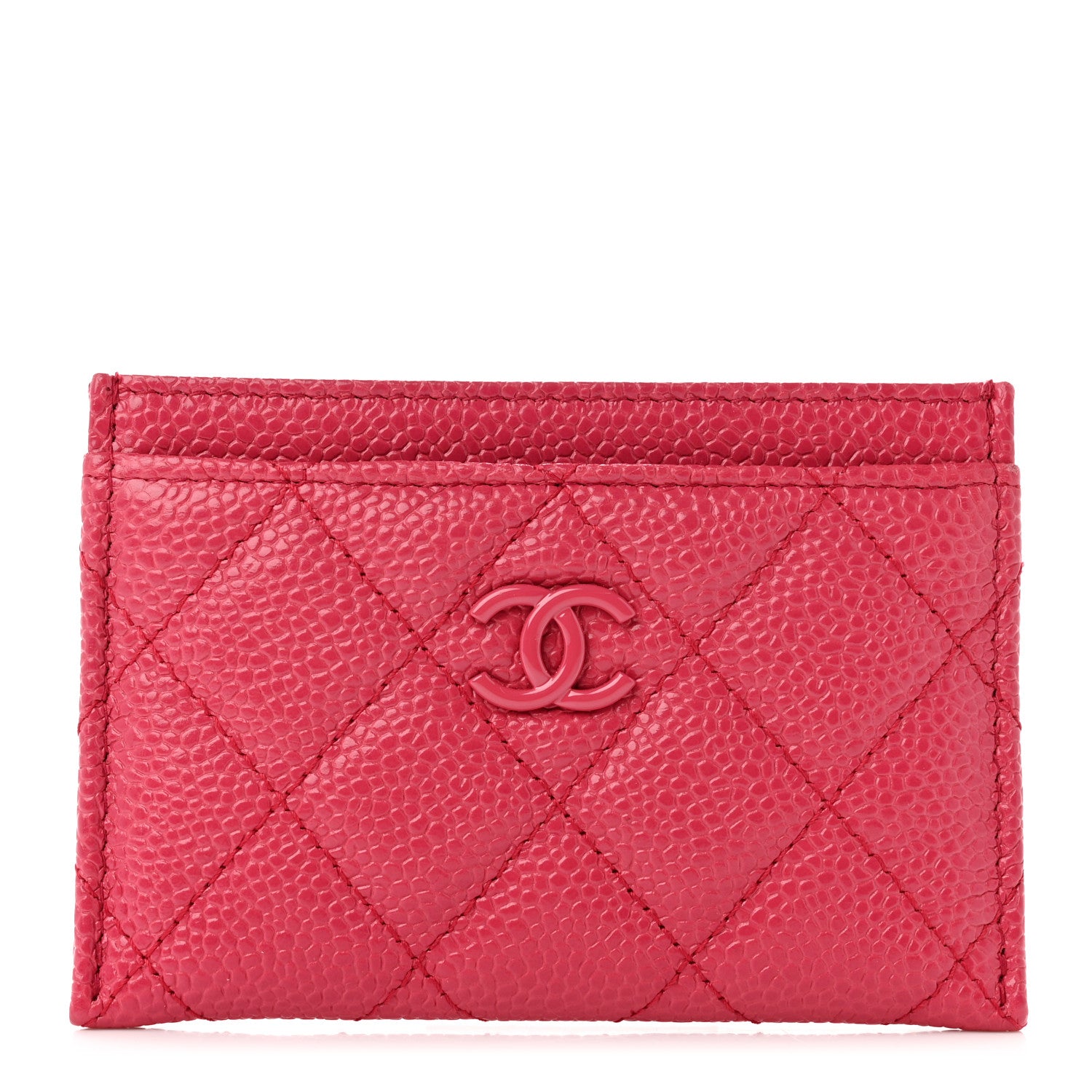 Chanel Caviar Quilted Incognito Card Holder Pink 1 of 9