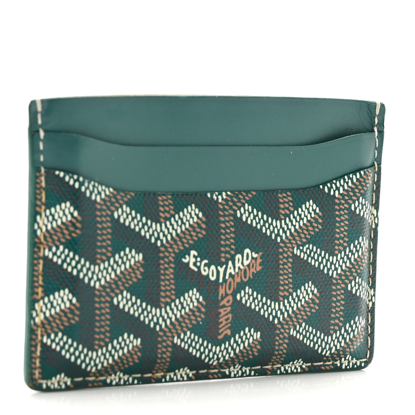 Goyardine Saint Sulpice Card Holder Green