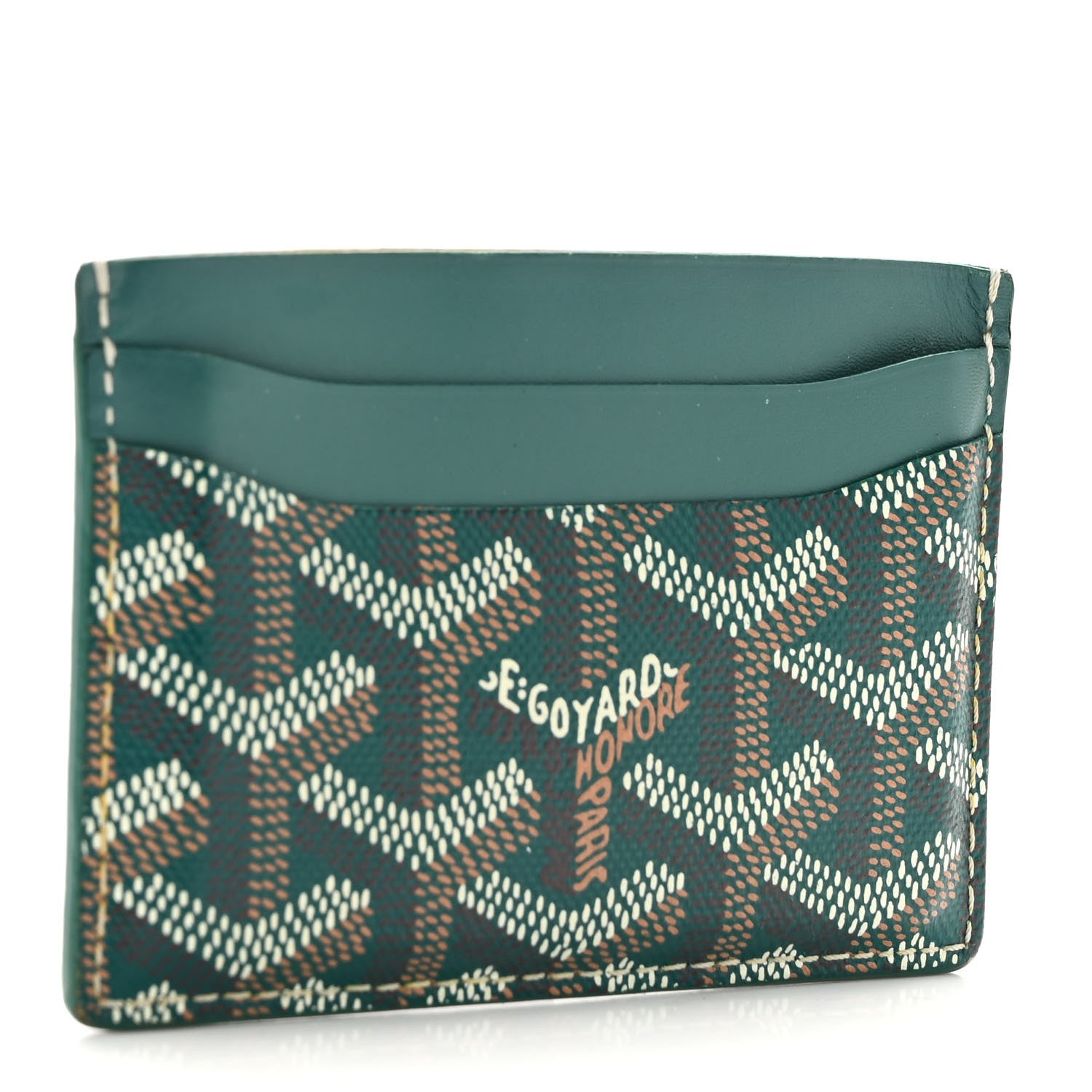 Goyard Goyardine Saint Sulpice Card Holder Green 3 of 7