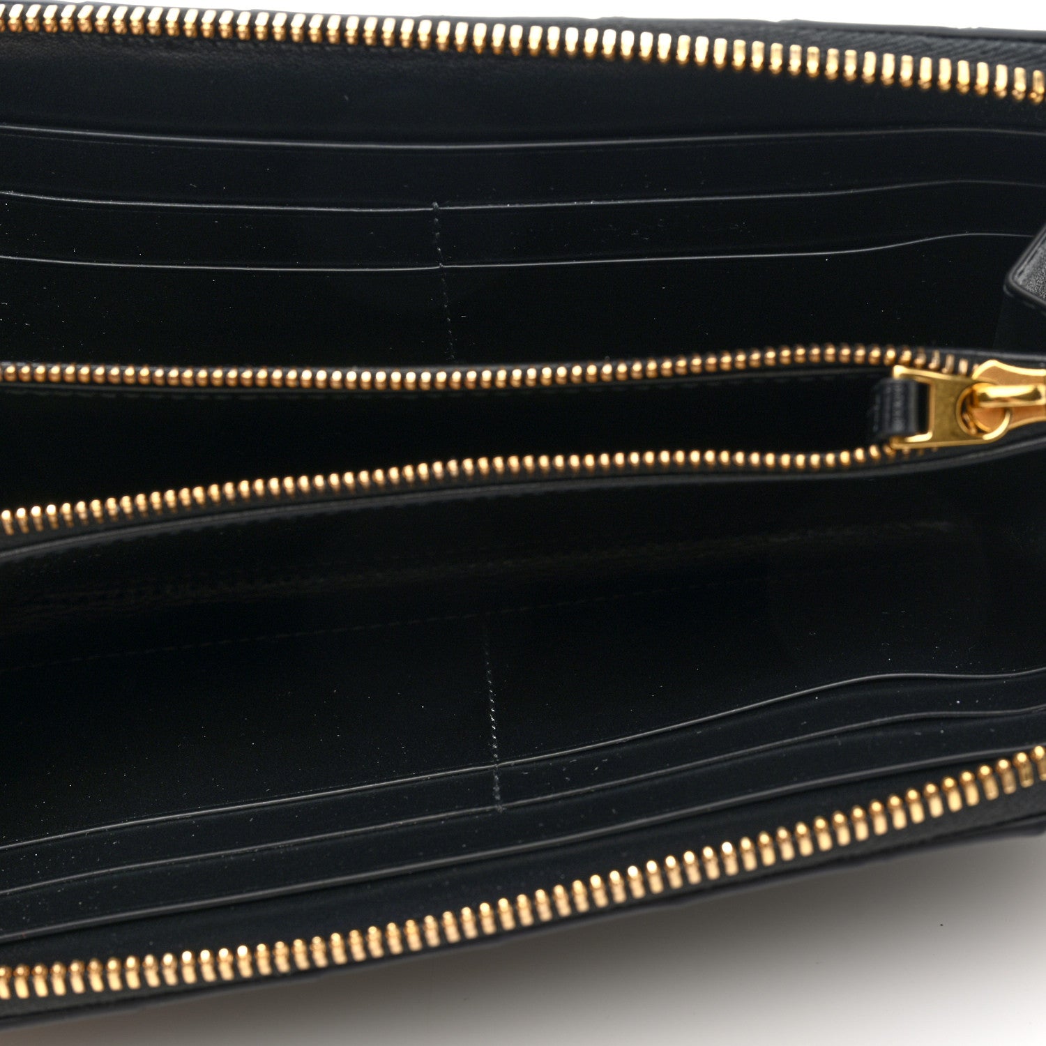 Bottega Veneta Nappa Intrecciato Zip Around Wallet Black 5 of 6