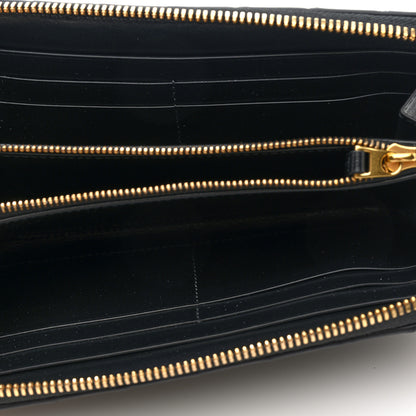 Bottega Veneta Nappa Intrecciato Zip Around Wallet Black 5 of 6