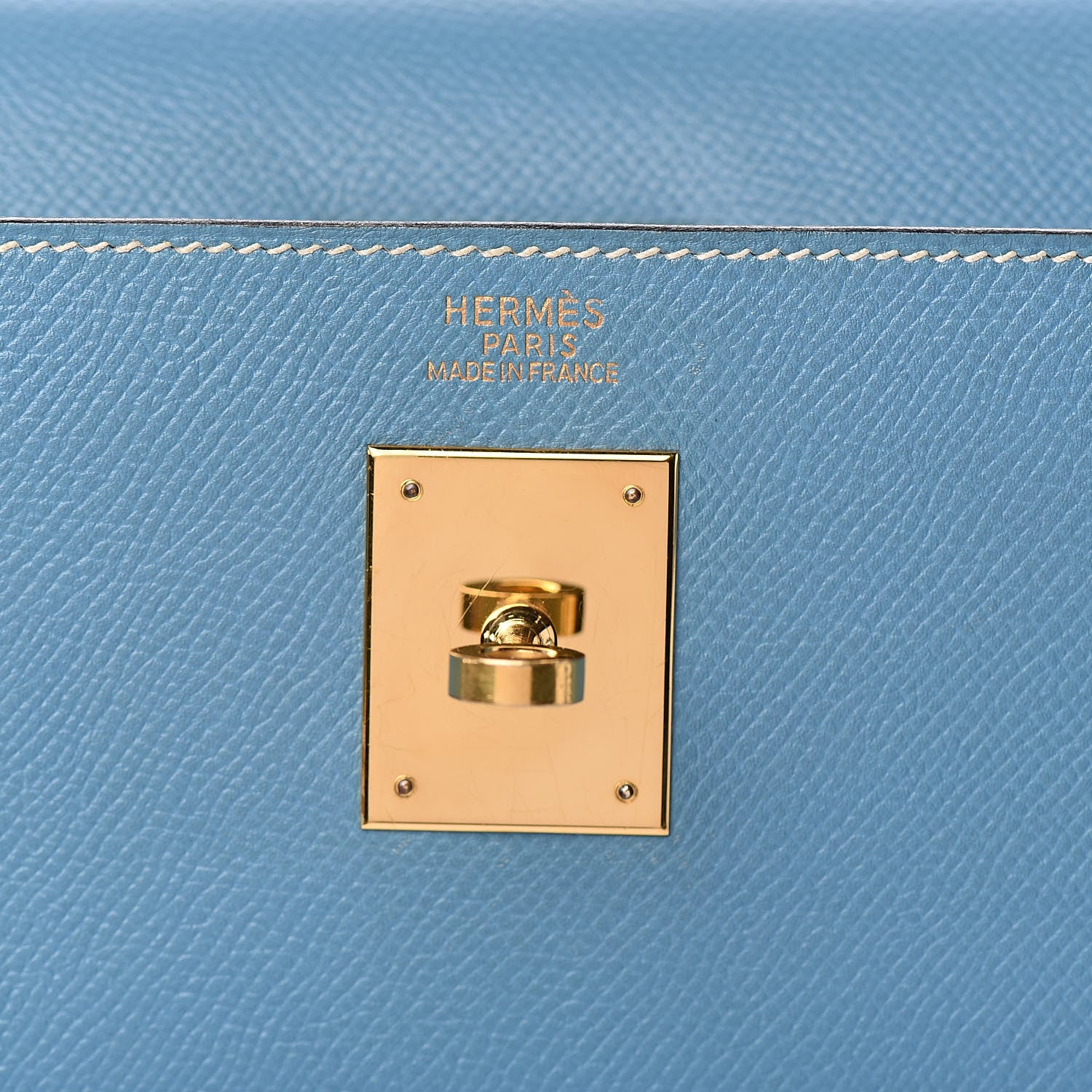 Hermes Epsom Kelly Sellier 32 Blue Jean 22 of 36