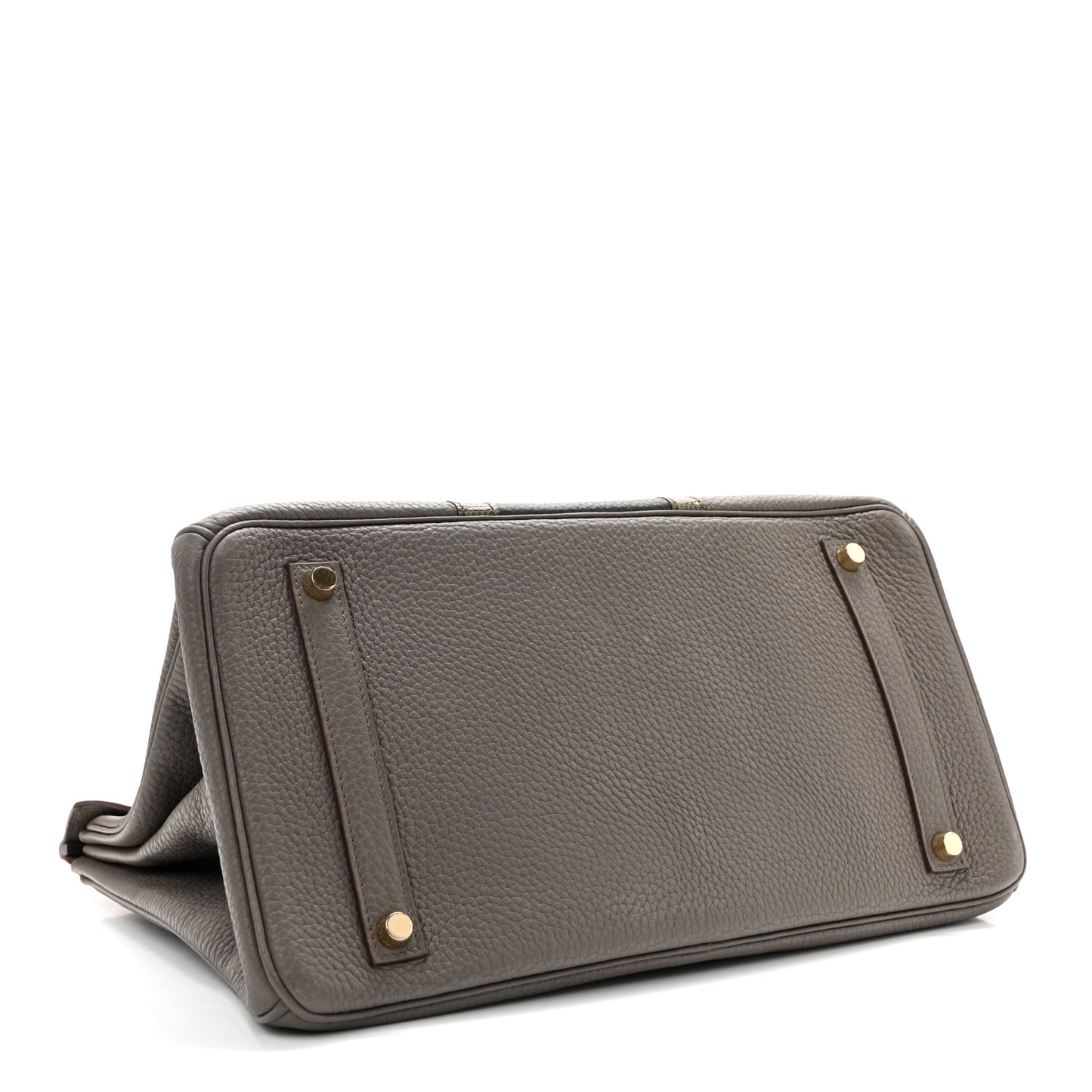 Taurillon Clemence Lizard Club Birkin 35 Etain Graphite