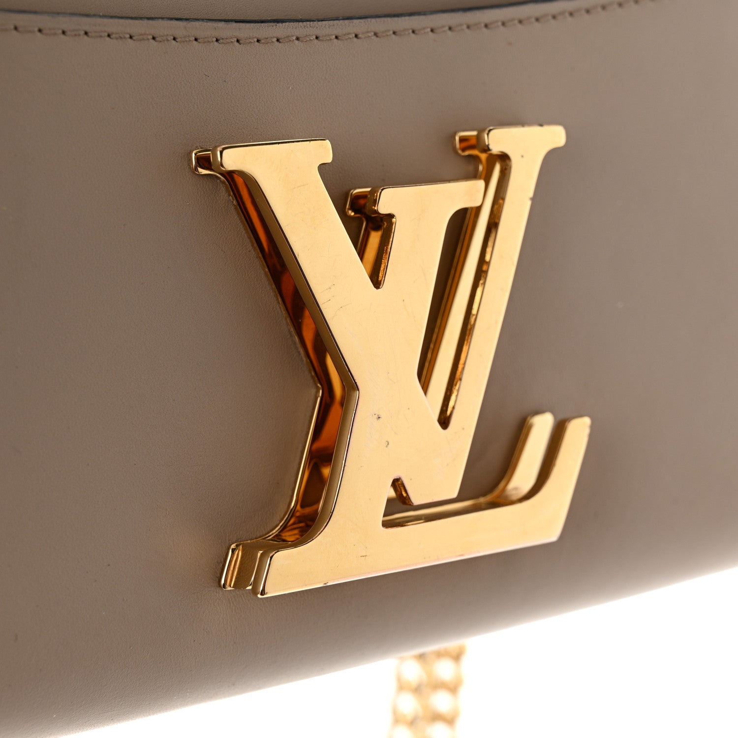 Louis Vuitton Calfskin Chain Louise MM Gris 14 of 15