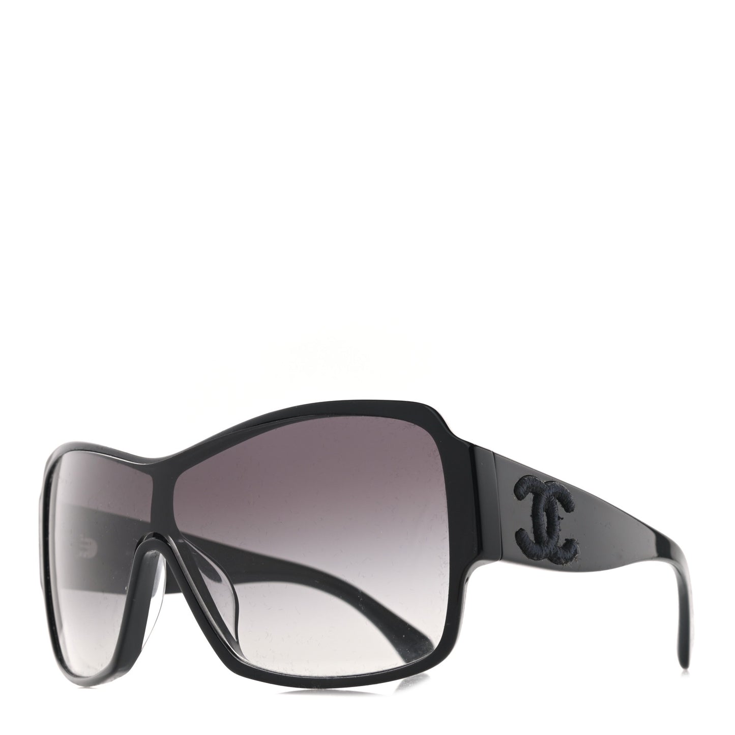 Acetate Shield Sunglasses 5449-A Black