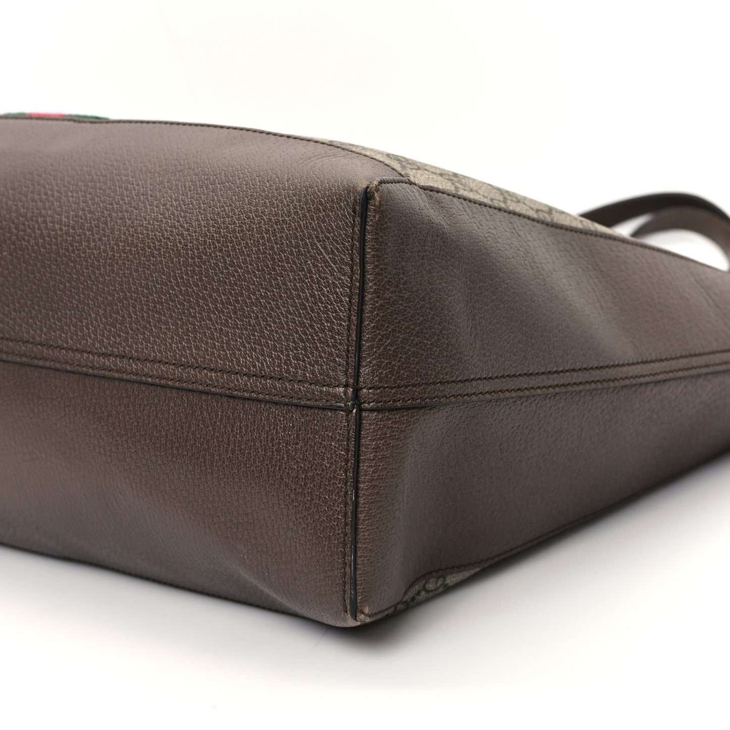 GG Supreme Monogram Web Ophidia Tote Brown