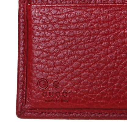 Gucci Dollar Calfskin Interlocking G French Wallet Rosso 7 of 11