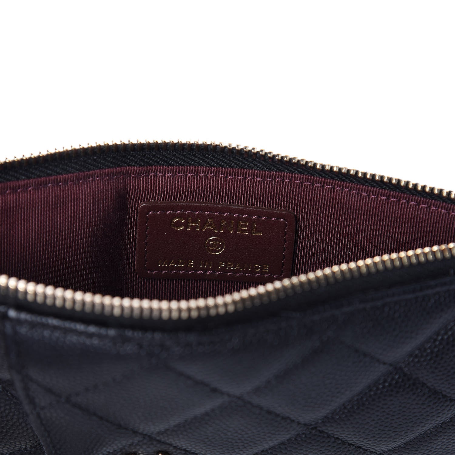 Chanel Caviar Quilted Classic Flat Wallet Pouch Black 8 of 11