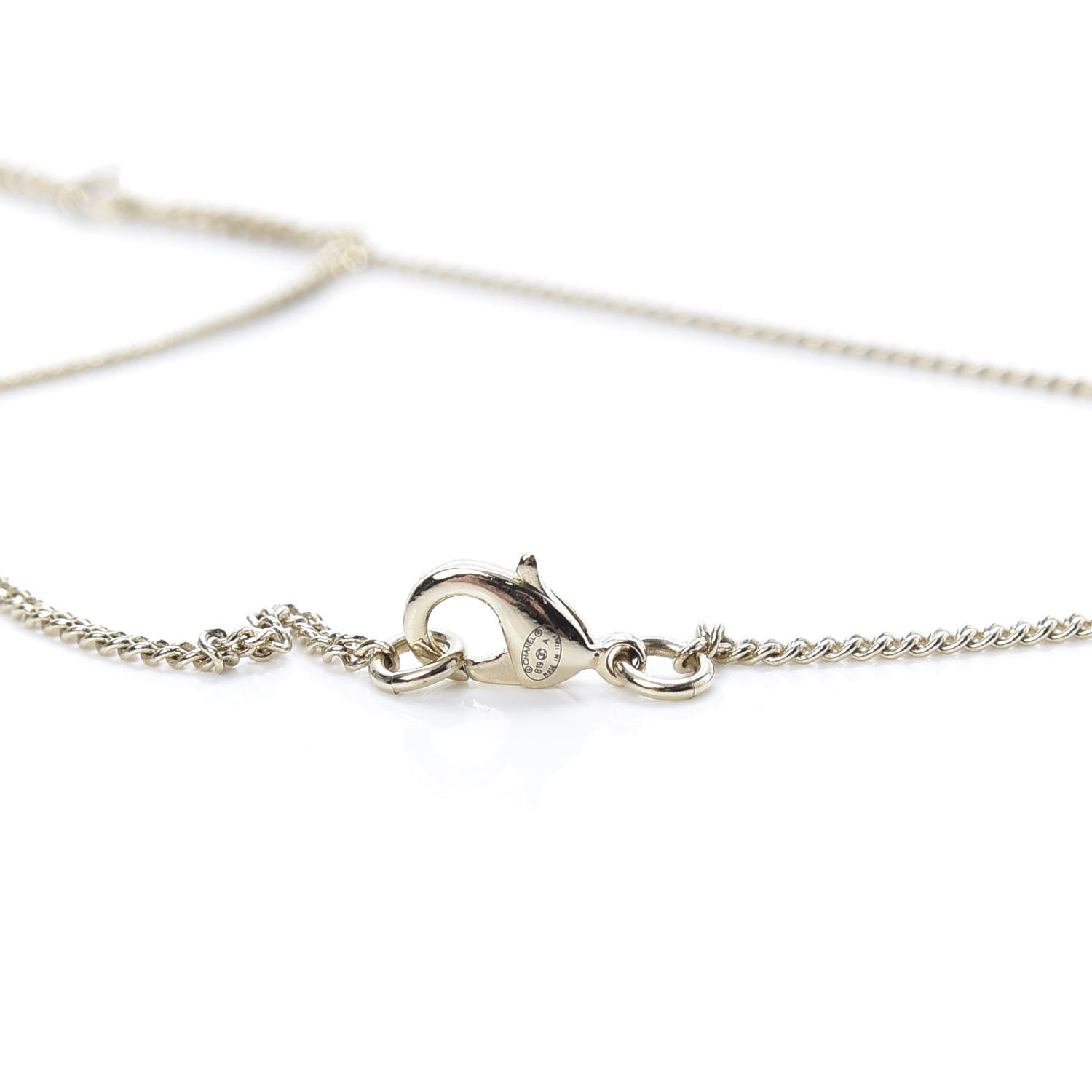 Chanel Metal Crystal 2.55 Bijoux CC Necklace Gold 4 of 5