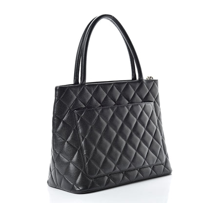 Chanel Caviar Quilted Medallion Tote Black 3 of 11