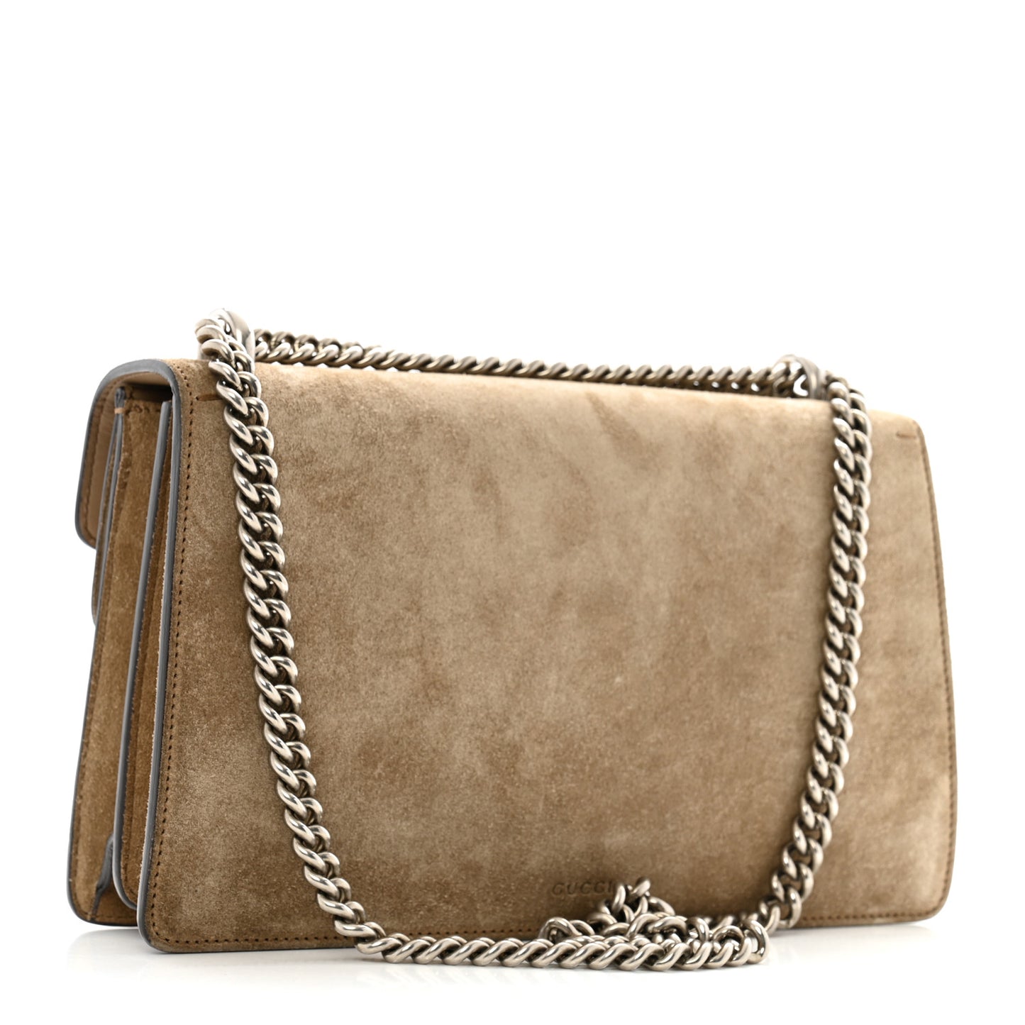 Suede Small Dionysus Shoulder Bag Taupe