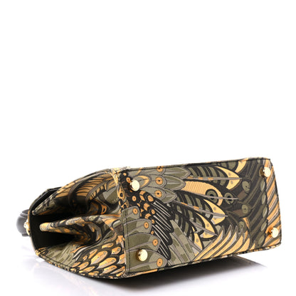 Salvatore Ferragamo Silk Twill Printed Creations Iconic Top Handle Bag Multicolor 3 of 8