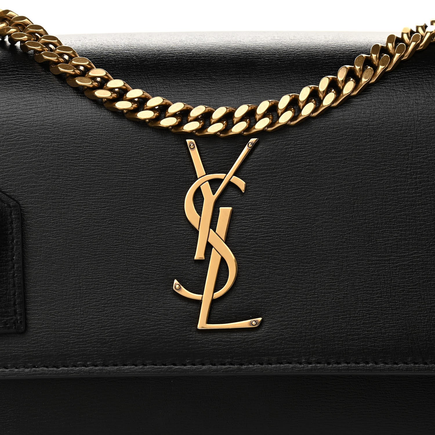 Saint Laurent Calfskin Medium Monogram Sunset Black 7 of 11