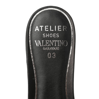 Valentino Garavani Nappa Atelier 03 Rose Edition Slide Sandals 36.5 Black 12 of 16