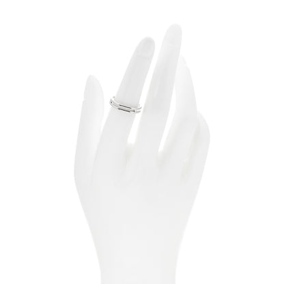 Hermes 18K White Gold Ariane Wedding Band Ring 52 6 2 of 6
