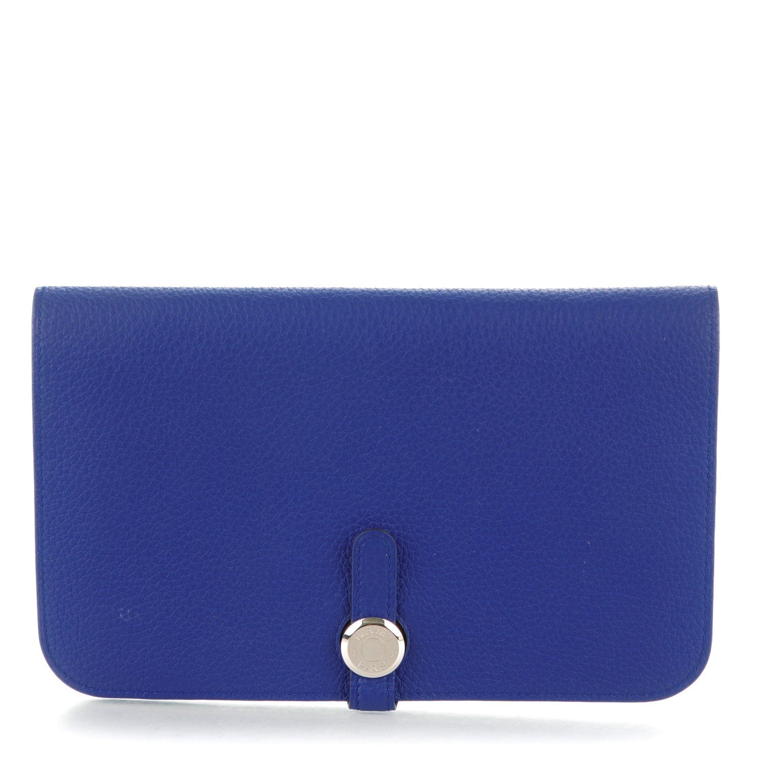 Hermes Togo Dogon Duo Wallet Bleu Electrique 1 of 10