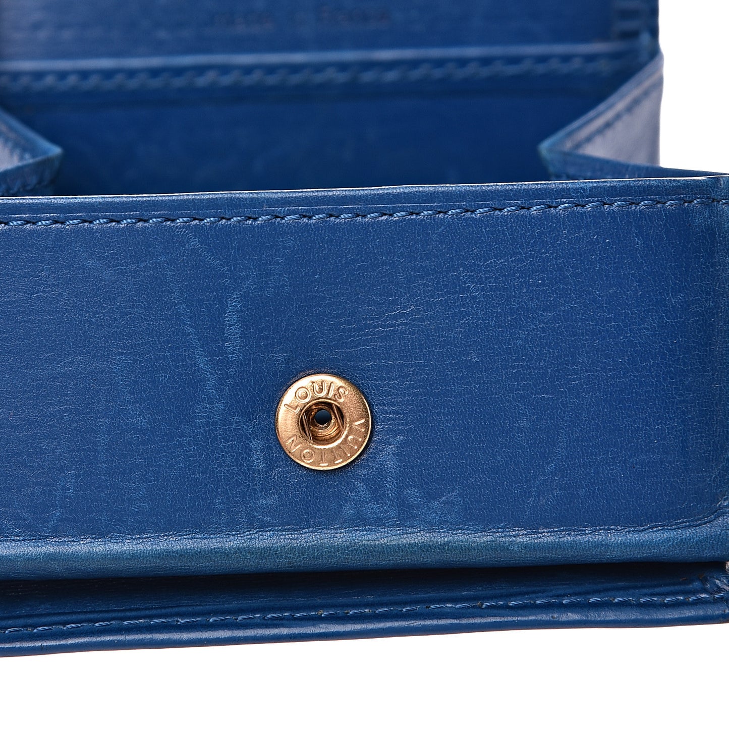 Epi Porte-Monnaie Boite Coin Purse Cyan