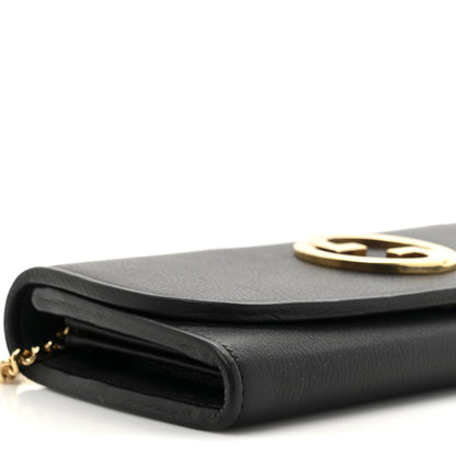 Gucci Roxy Calfskin Blondie Continental Chain Wallet Black 11 of 11