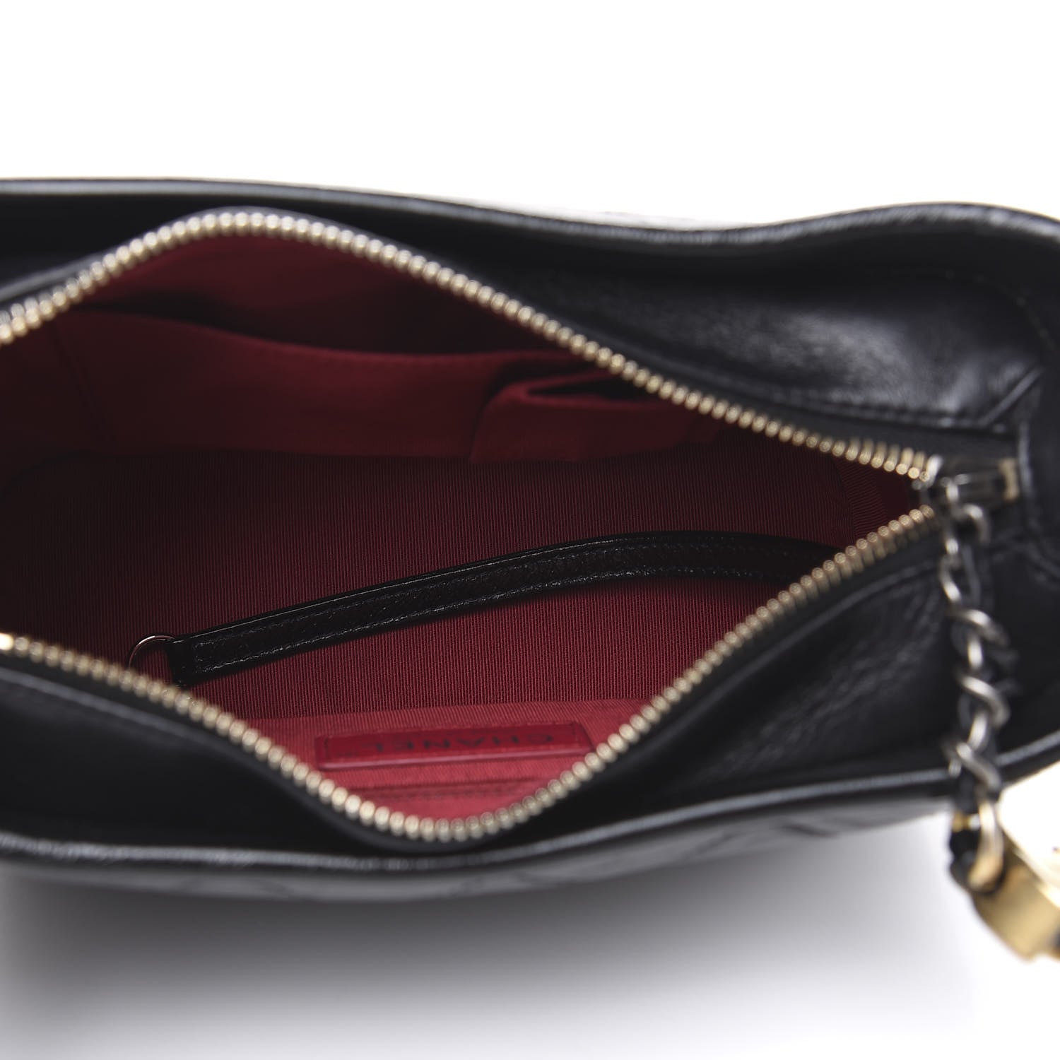 Chanel Aged Calfskin Quilted Small Gabrielle Hobo Black 5 of 11