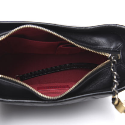 Chanel Aged Calfskin Quilted Small Gabrielle Hobo Black 5 of 11