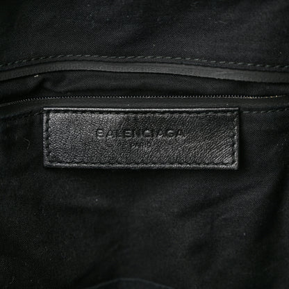 Balenciaga Twill Nylon Allover Logo Print Explorer Backpack Black Gold 6 of 11