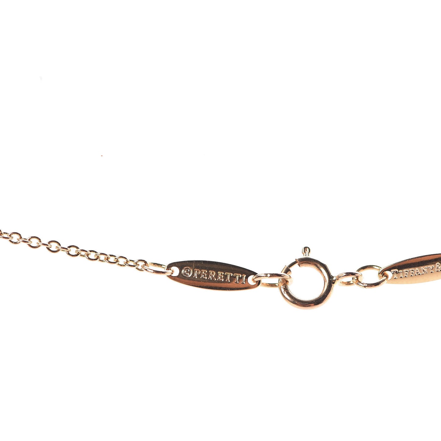 18K Yellow Gold Diamond .03ct Elsa Peretti Diamonds by the Yard Pendant Necklace