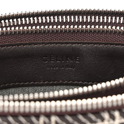 Celine Lambskin Small Trio Crossbody Bag White Brown 8 of 13