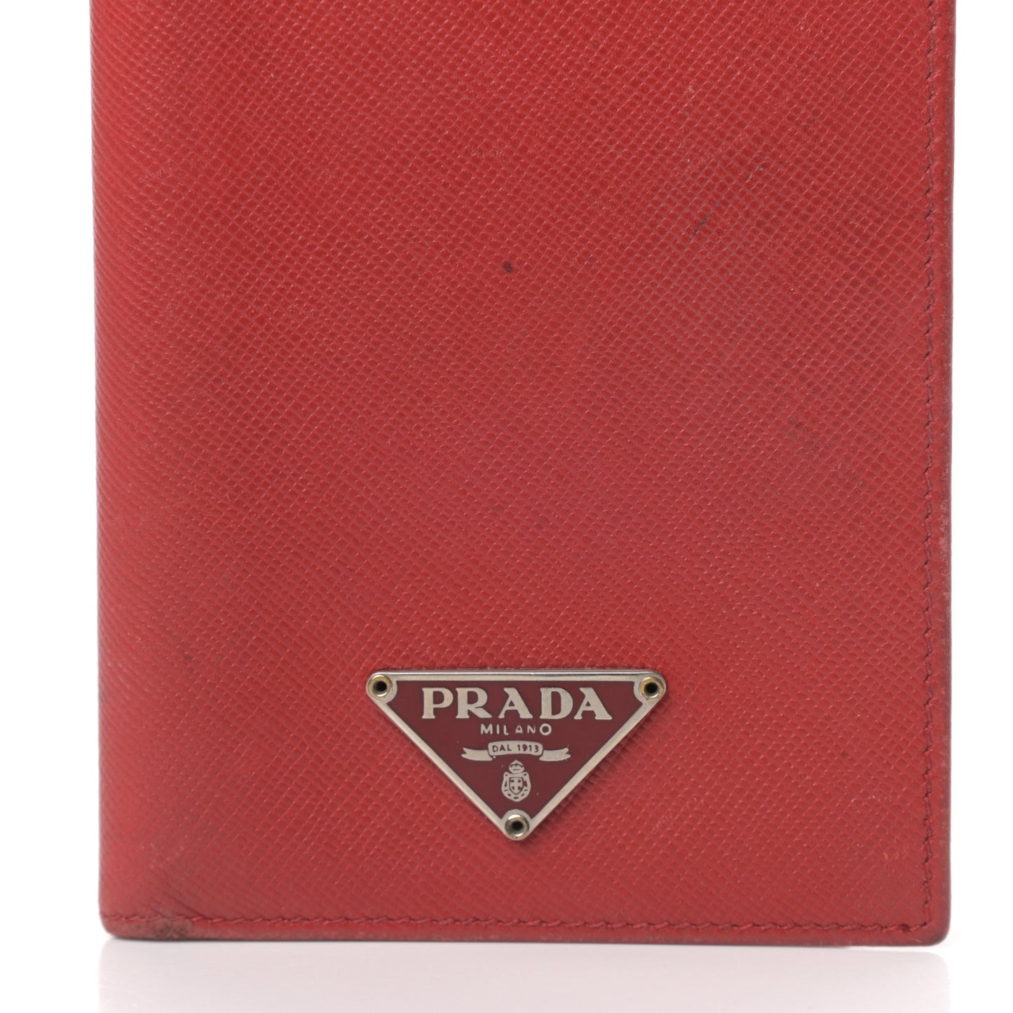 Saffiano Checkbook Cover Rosso