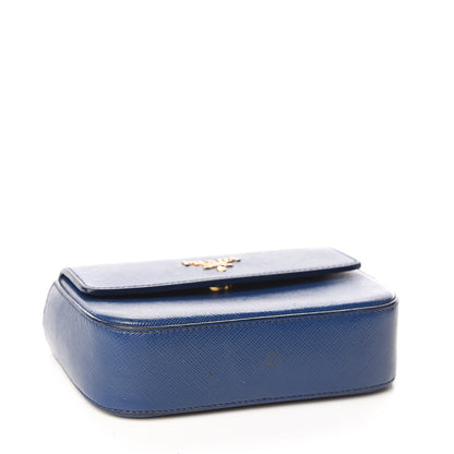 Prada Saffiano Box Clutch Bleuette 3 of 11