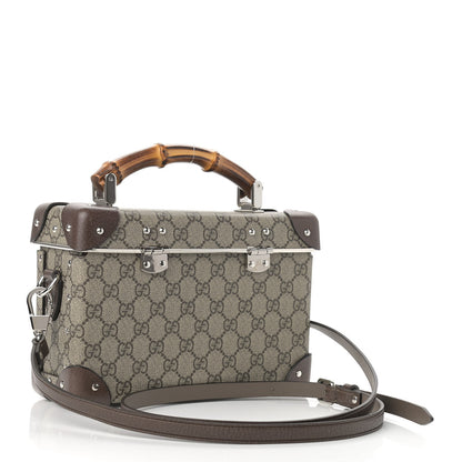 Gucci GG Supreme Monogram Globe-Trotter Beauty Case Brown 3 of 9
