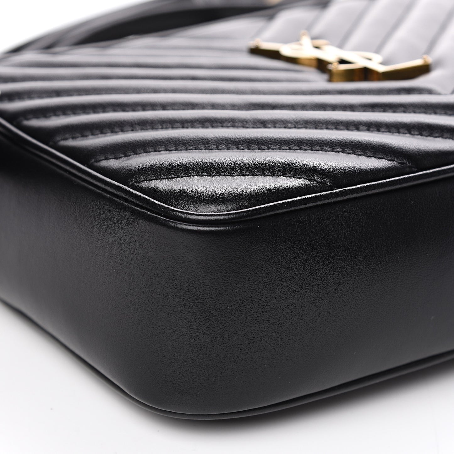 Calfskin Matelasse Monogram Lou Camera Bag Black