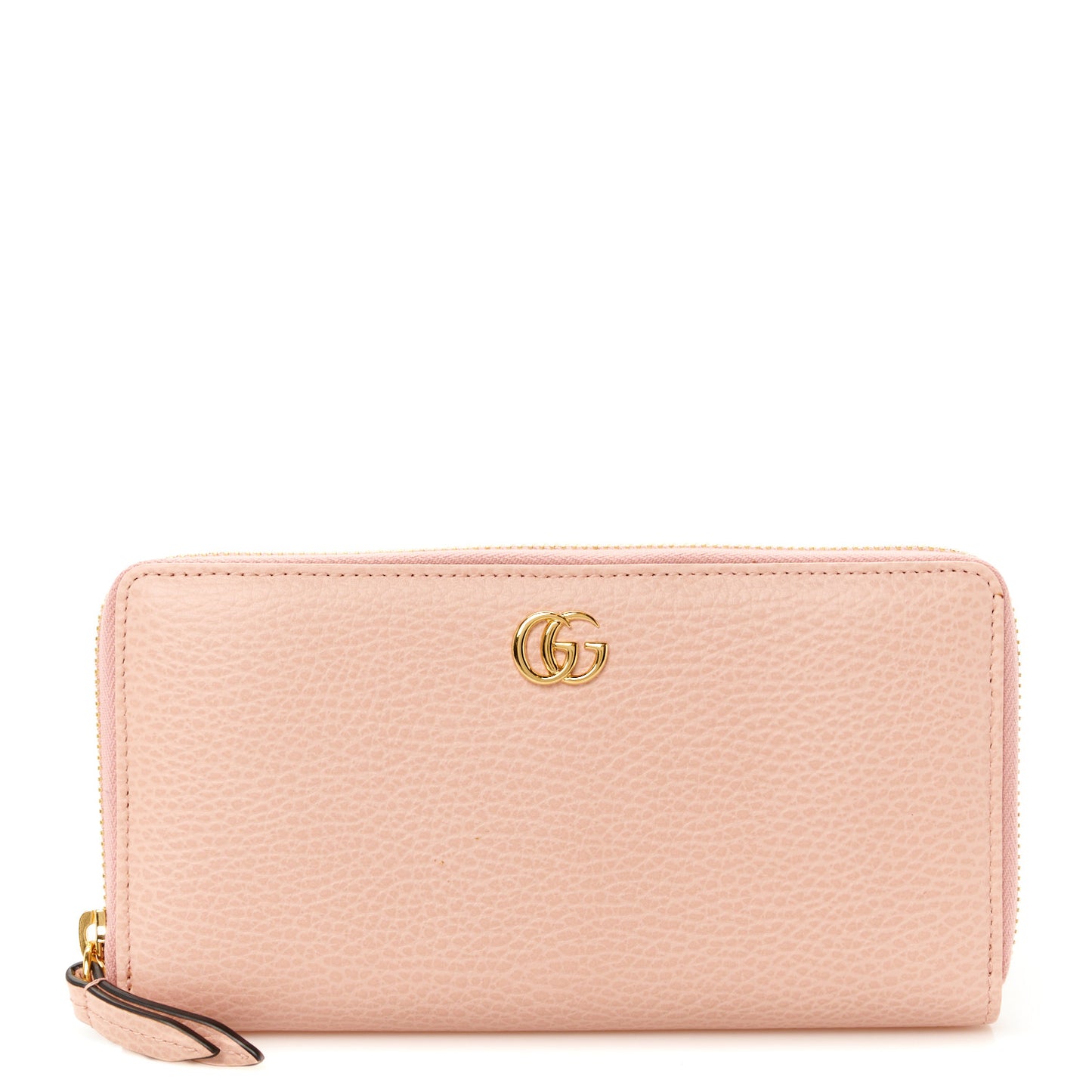 Dollar Calfskin GG Marmont Zip Around Wallet Perfect Pink