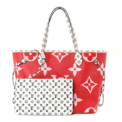 Louis Vuitton Monogram Giant Neverfull MM Rouge 3 of 10