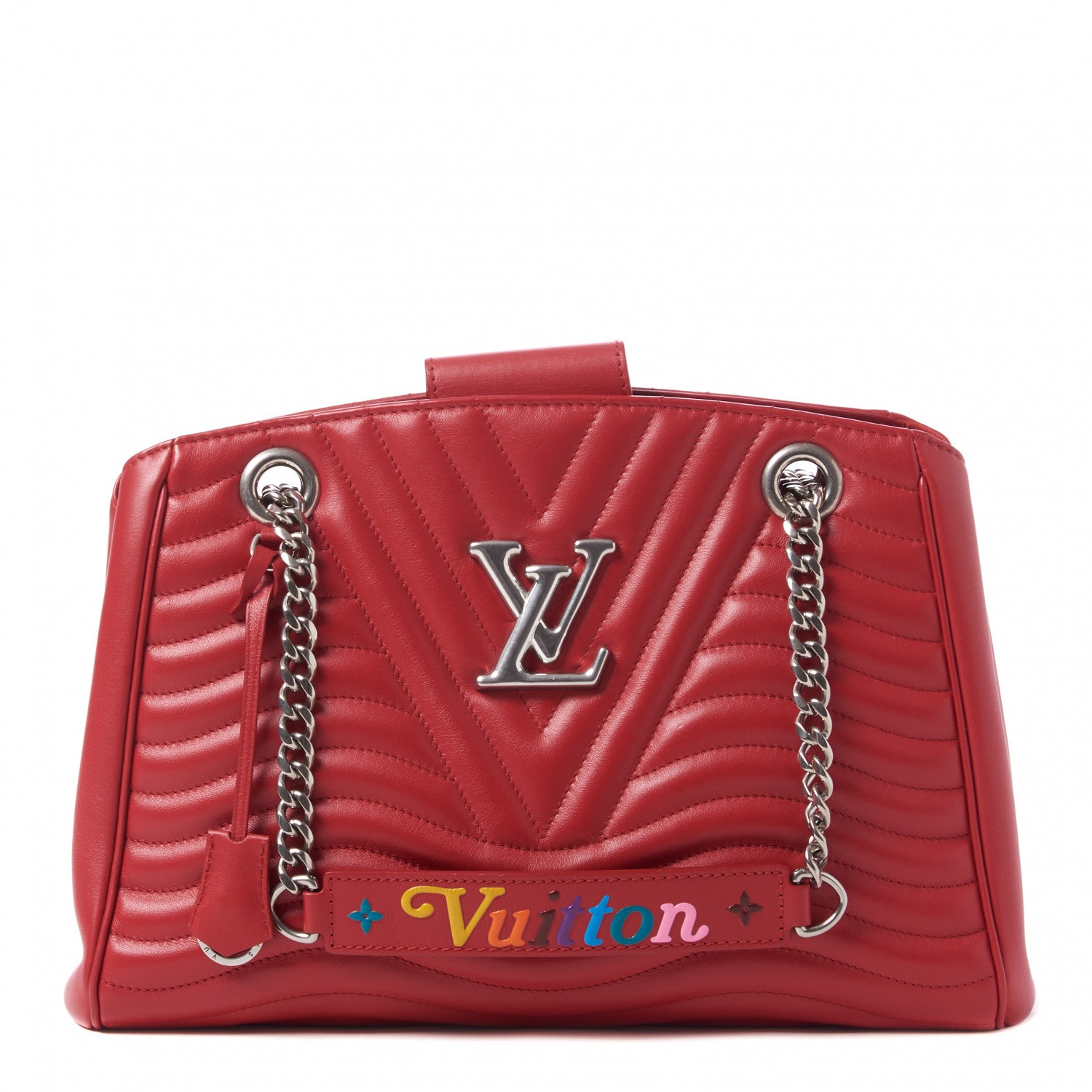 Louis Vuitton Calfskin New Wave Chain Tote Ecarlate 1 of 9