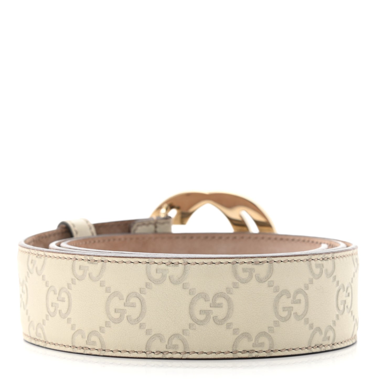 Guccissima Interlocking G Belt 100 40 Off White