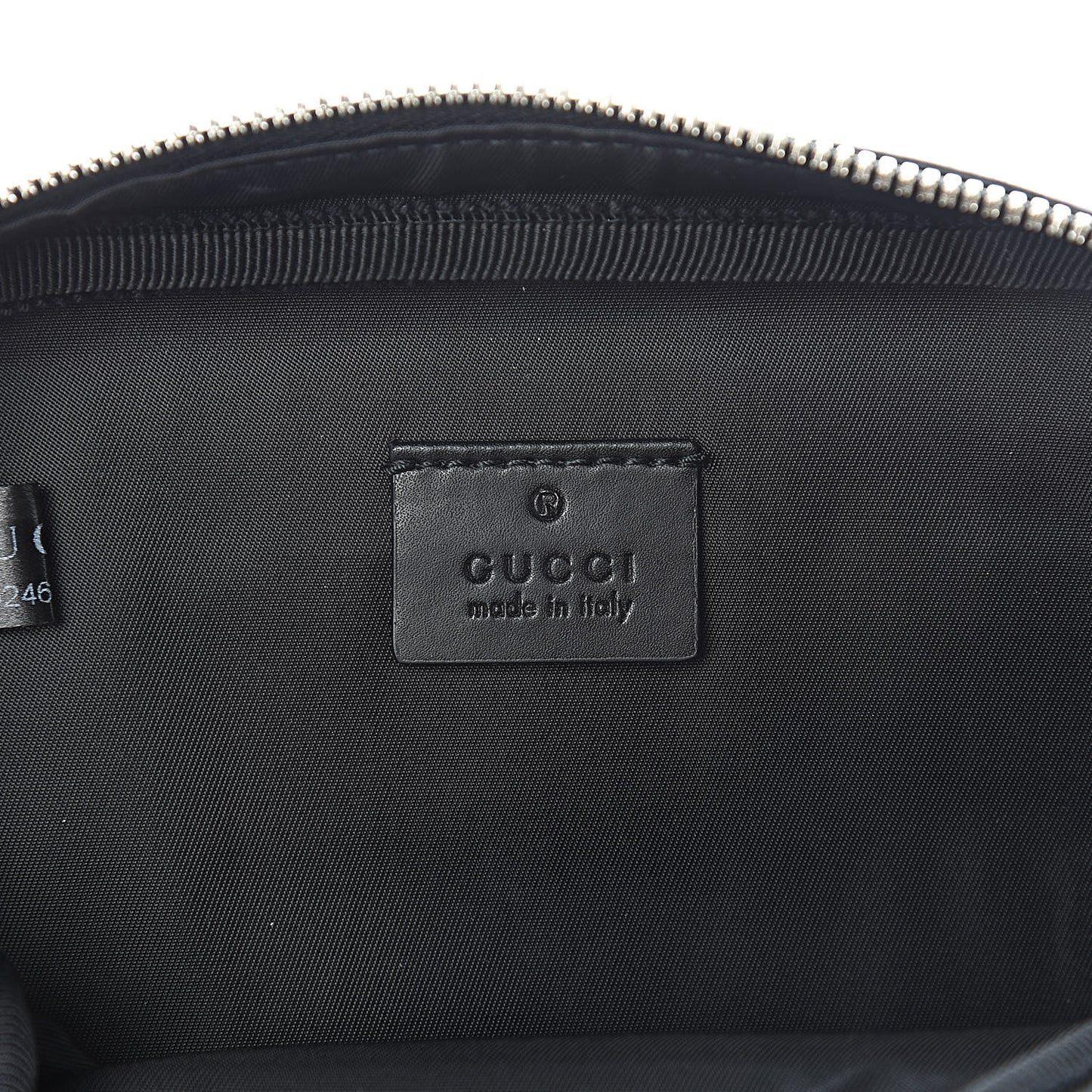 GG Supreme Monogram Web Belt Bag Black