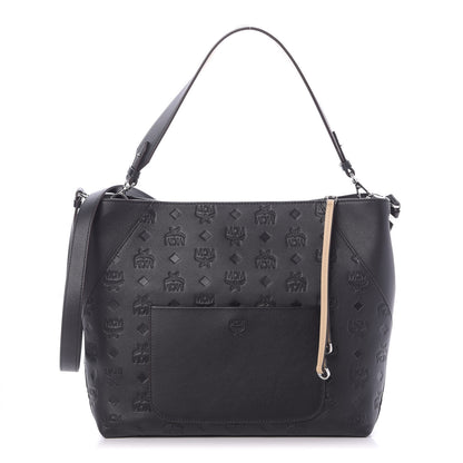 MCM Calfskin Ottomar Medium Klara Hobo Black 1 of 10