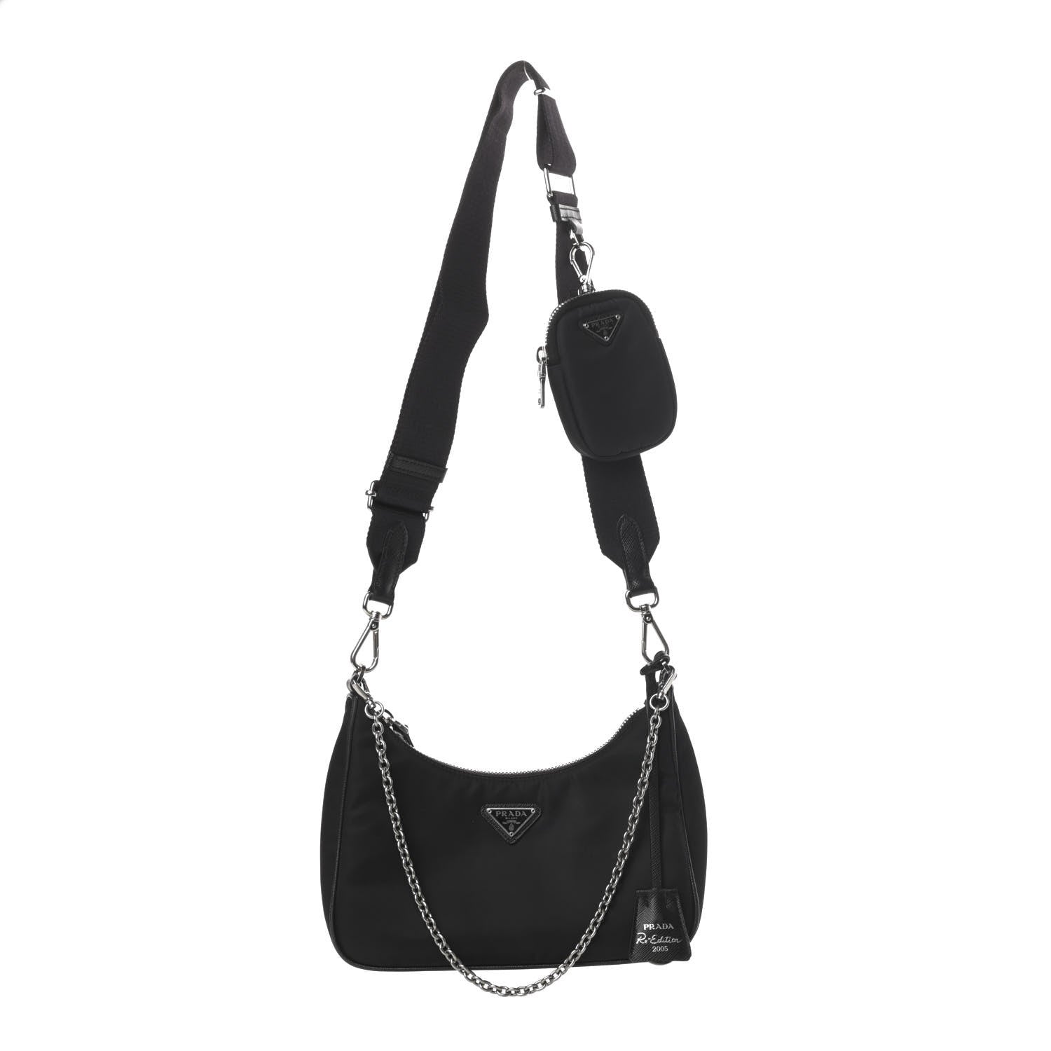Prada Nylon Re-Edition 2005 Shoulder Bag Black 1 of 14