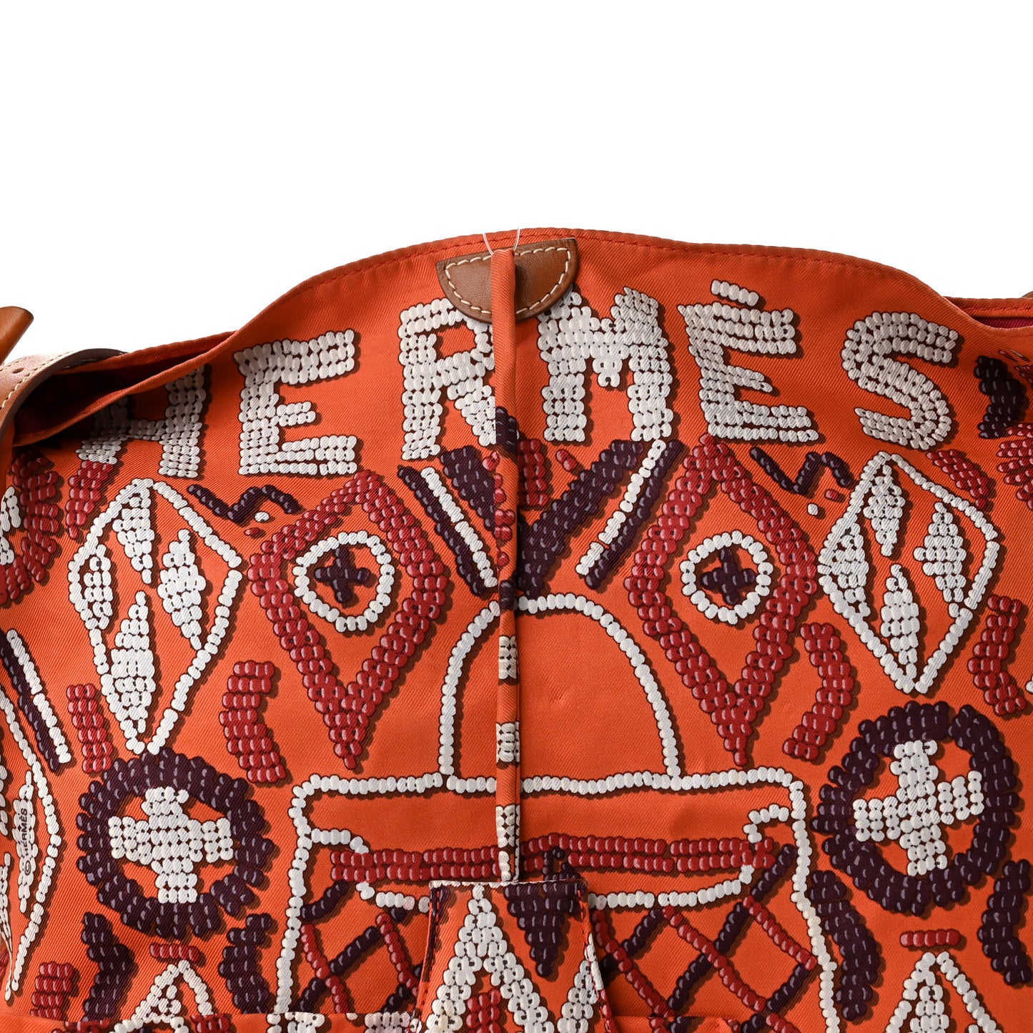 Silk Barenia Kelly En Perles Silky City 33 Bag Fauve Orange Anthracite Frambroise