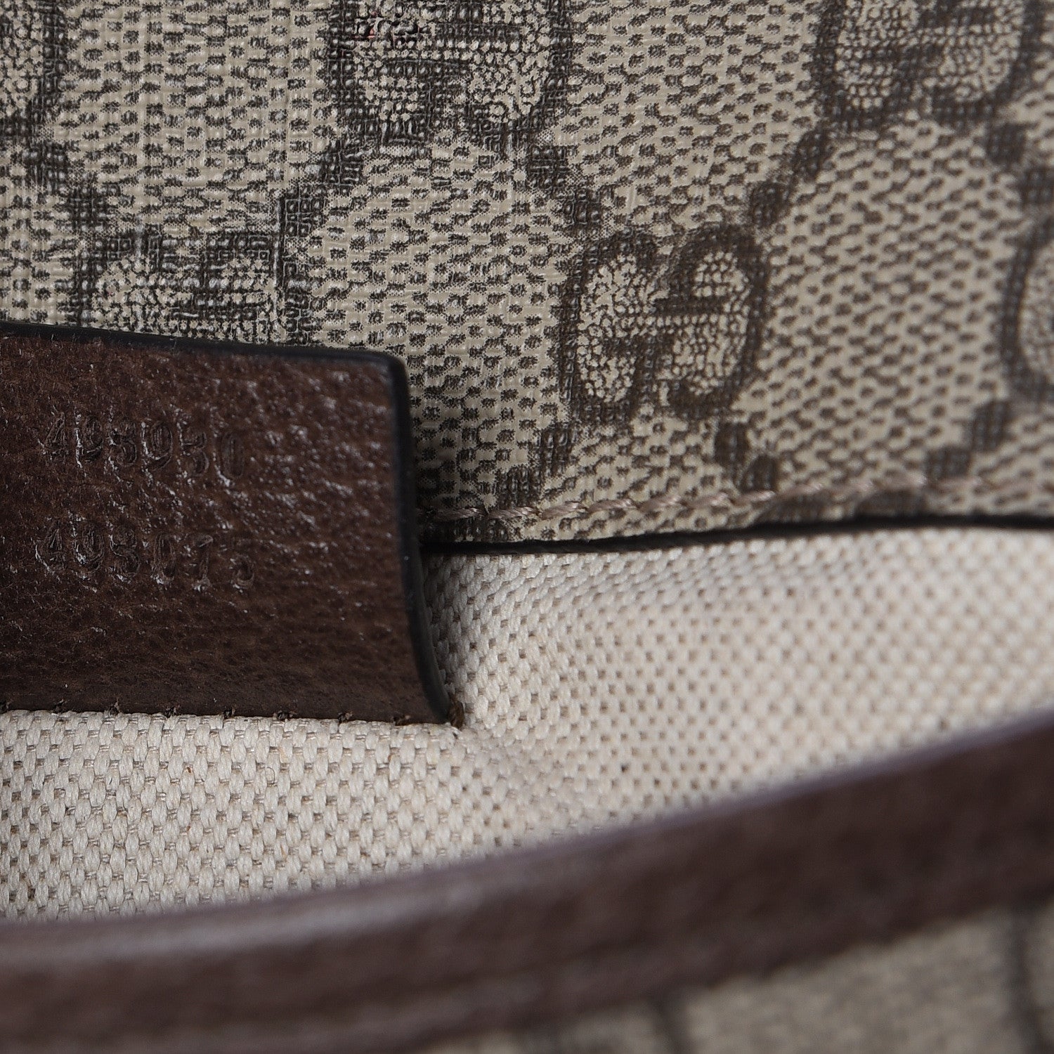 Gucci GG Supreme Monogram Neo Vintage Web Belt Bag Brown 7 of 9