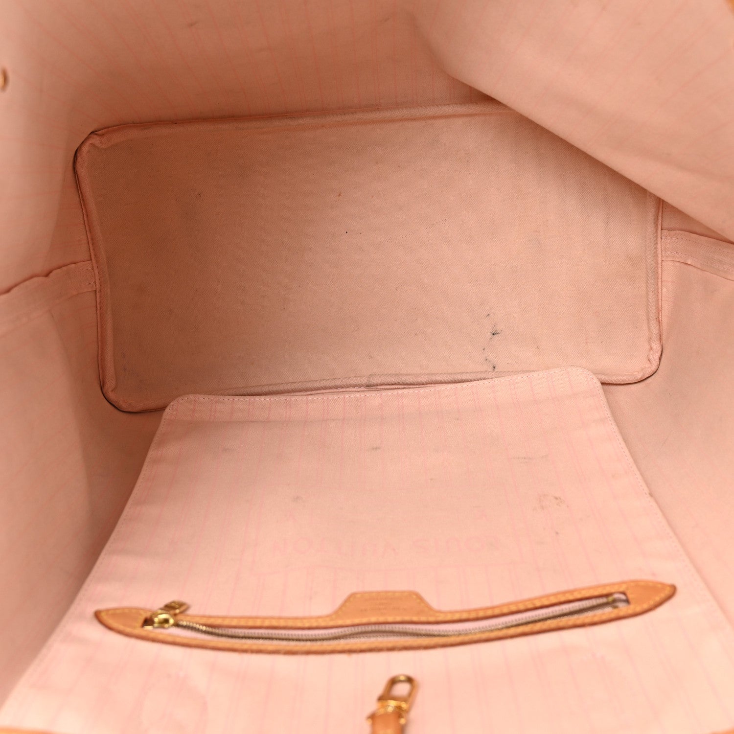 Louis Vuitton Damier Azur Neo Neverfull GM Rose Ballerine 6 of 16